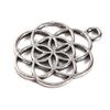 Tibetan Style Alloy Chinese Knot Pendants Antique Silver 10pcs/kind 60pcs/box