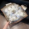 Silk scarf 71 * 71 imitation silk square scarf Korean atmosphere neck silk scarf flower pattern flower polka dot scarf
