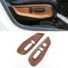 Peach Wood Grain 2X Seat Adjustment Panel Cover Trim For Honda CR-V CRV 2017-22