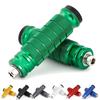 Foot Peg Step Bar Bike Step Tandem Step Pedal Knurled CNC Aluminum General Purpose Left and Right Set (Green)