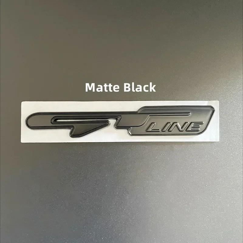 3D Metal GT Line Logo Car Rear Boot Trunk Emblem Badge Stciker Decals For KIA Gtline K3 K4 K5 KX5 Rio Ceed Sportage Stinger