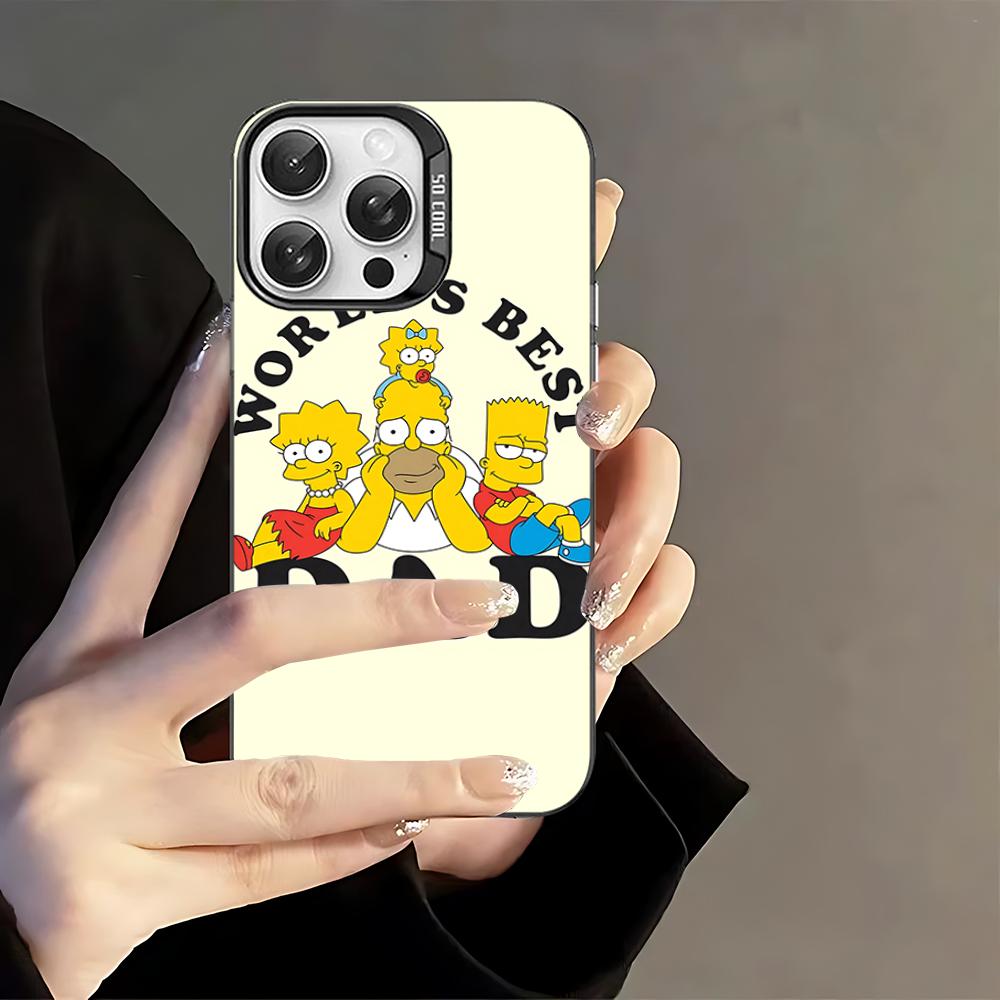 Classic American Animation The S-Simpsons Phone Case For IPhone 16 15 14 13 12 11 Pro Max X XR XSMAX 8 7 Plus Matte Shockproof