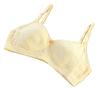 Large Size Real JS Series Bra with Heart Sports TOKYO GOODS MARKET [PURebon] [Purebon] Non-Wired Buttons, Bra, (Yellow)