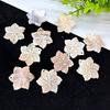 10Pcs, Natural Shell Pendant With Hole, Handmade Flower Shape Charms for Jewelry Making DIY Necklace Accessories, Women Gift
