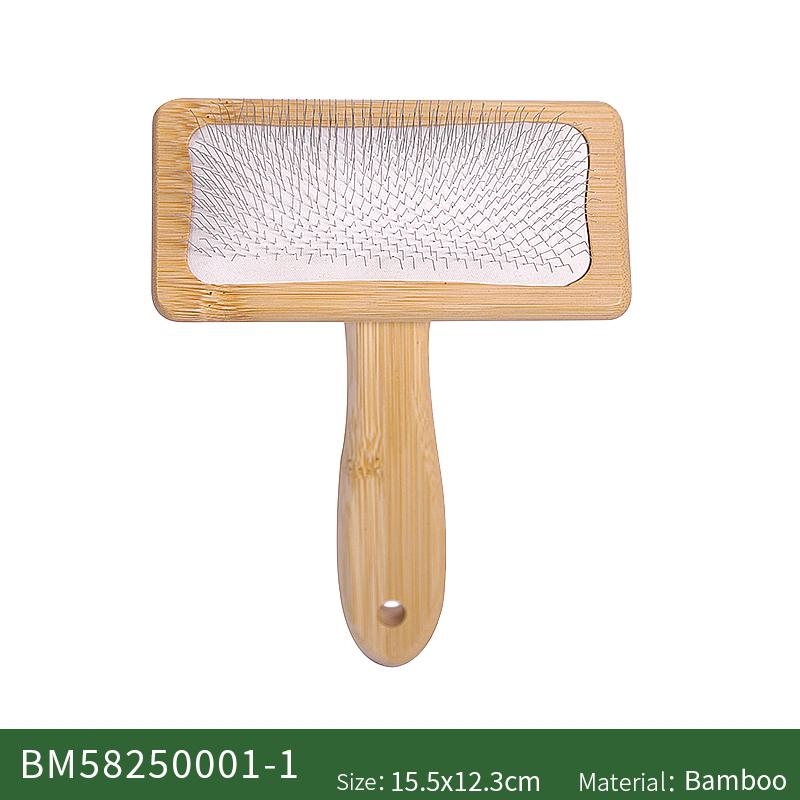 Pet Comb Wood  Massage Cute Hair Remover Cat Dog Brush for Grooming Bamboo Mini Rubber Custom Small Fine Needle