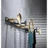 Brass Black and Gold Coat Hook Toilet Wall Mount Coat Rack Row Hook Door Hook Bathroom Accessories