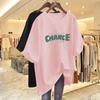 Ns super fire letter printing short-sleeved T-shirt women's summer design sense half-sleeved pure cotton t-shirt loose chc Hong Kong style top