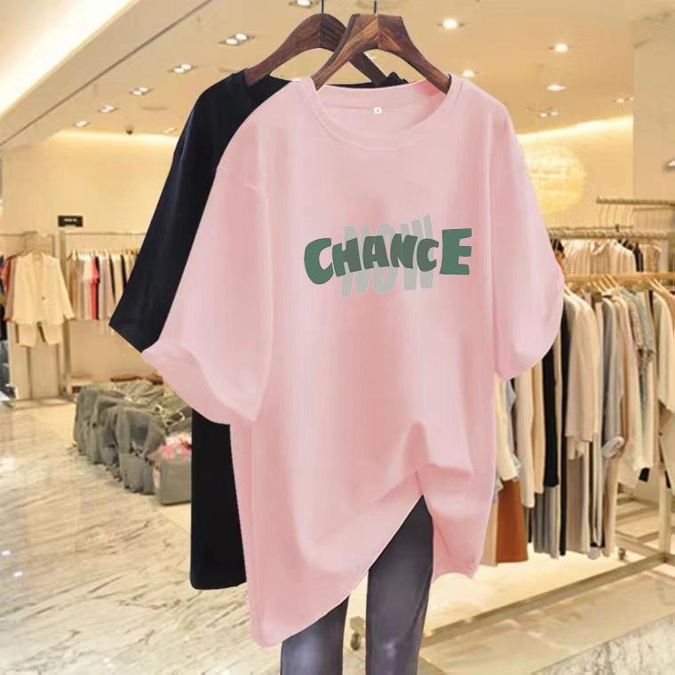 Ns super fire letter printing short-sleeved T-shirt women's summer design sense half-sleeved pure cotton t-shirt loose chc Hong Kong style top