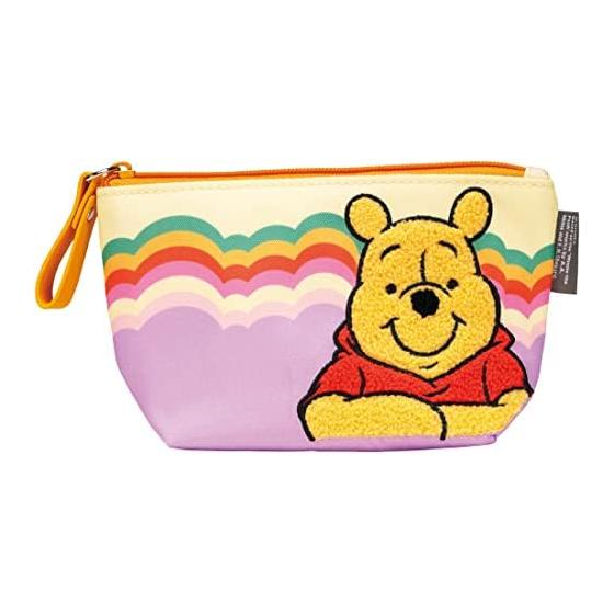 Skater Flat Pouch Going Out Accessory Case Gusset Disney Winnie the Pooh Girls Women ZFP1-A
