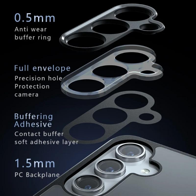 Luxury Matte Skinfeel Magnetic Air Bags Case Samsung Galaxy S25 S24 S23 S22 Ultra Plus FE A55 A54 A35 A25 A24   Anti Fall Cover