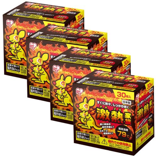 [Set of 4] Iris Ohyama Super Heat Family 30 Pieces Outdoor Warmer Warmer for Outdoor Use Up To 79 Degrees Lasts for 12 Hours Cold Protection Leisure M