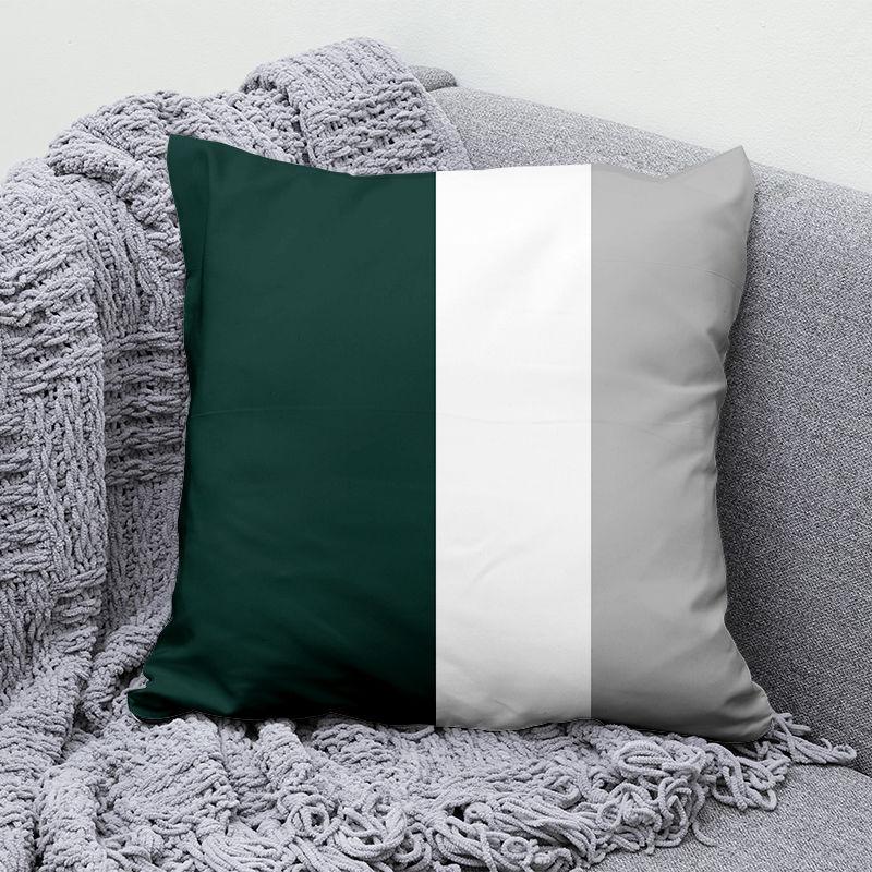 Green Simple Pillow Black and White Geometric Living Room Sofa Office Seat Cushion Cushion
