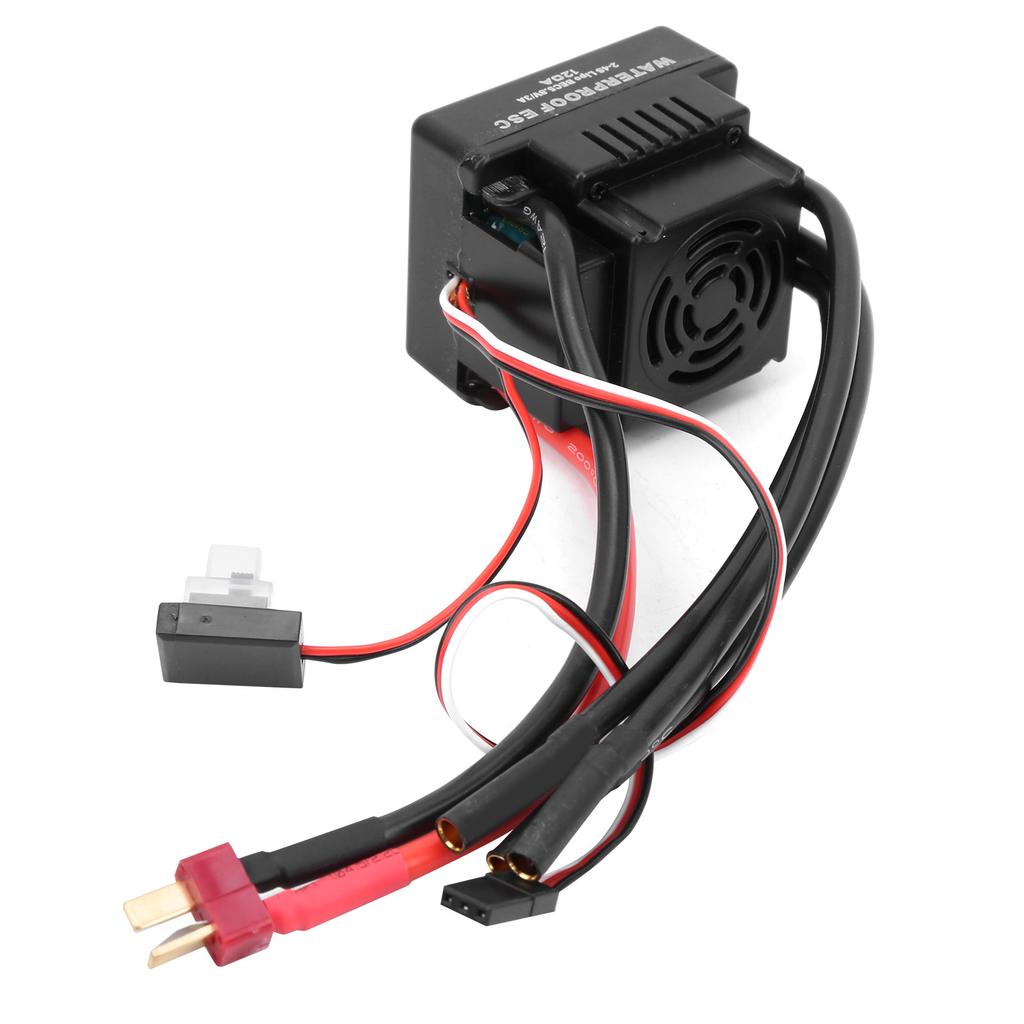 120A Waterproof Brushless ESC Electronic Speed Controller Accessory Fit for 1/8 RC Car Electronic Speed Controller