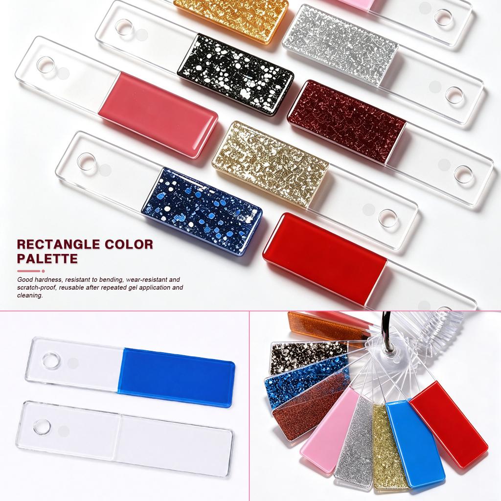 Manicure Practice Nail Polish Color Card Color Plate 50 Pieces Nail Polish Color Display Board Manicure