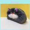 Lucifer Cat Plush Pencil Case With Large Capacity For Kids And Students