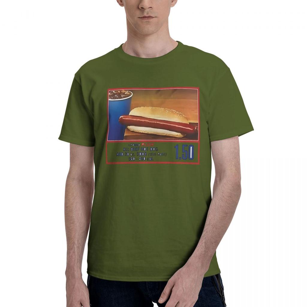 Costco Hot Dog 100 Cotton Casual Breathable Confortable Cute Mens TShirts Mens Shirt