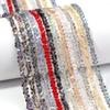 1 Strand 4mm Colorful Triangle Crystal Beads Shiny Loose Spacer Glass Beads For Jewelry Making DIY Earrings Necklace Accessories
