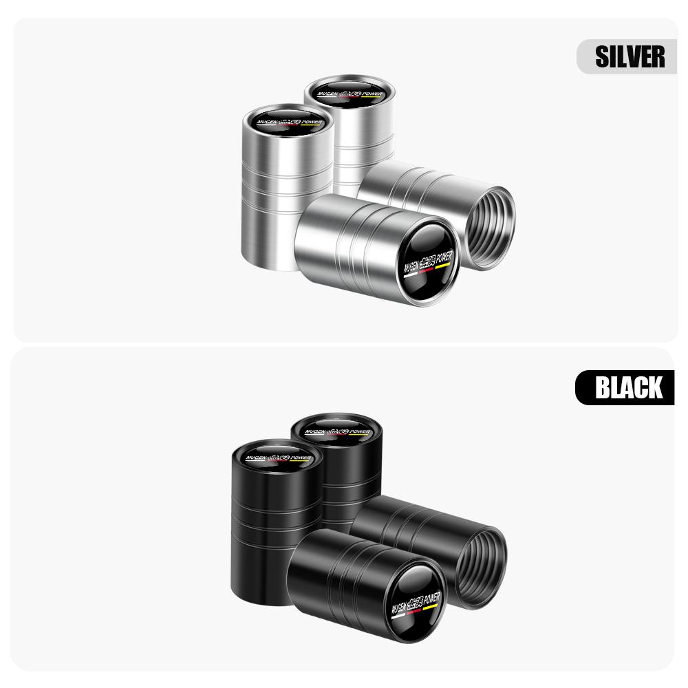 4pcs Car Wheel Tire Valve Caps Air Stem Covers For Honda Civic Accord Fit Jazz Pilot CRV Odyssey Passport City Shuttle HRV Vezel
