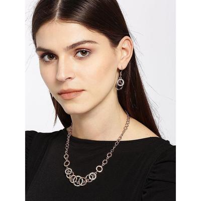 YouBella Jewellery Sets for Women Crystal Studded Necklace Jewellery Set with Earrings for Girls/Women