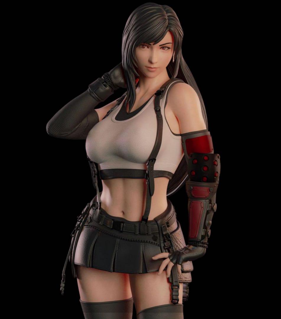 

[USED] Tifa figure garage kit unpainted and unassembled File Fantasy FF7