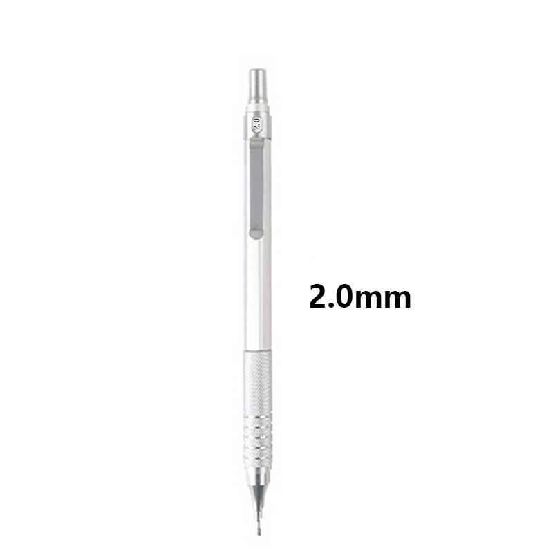 0.3/0.5/0.7/0.9/2.0mm Mechanical Pencil Low Center Of Gravity Metal Drawing Special Pencil Office Write Art Supplies For School