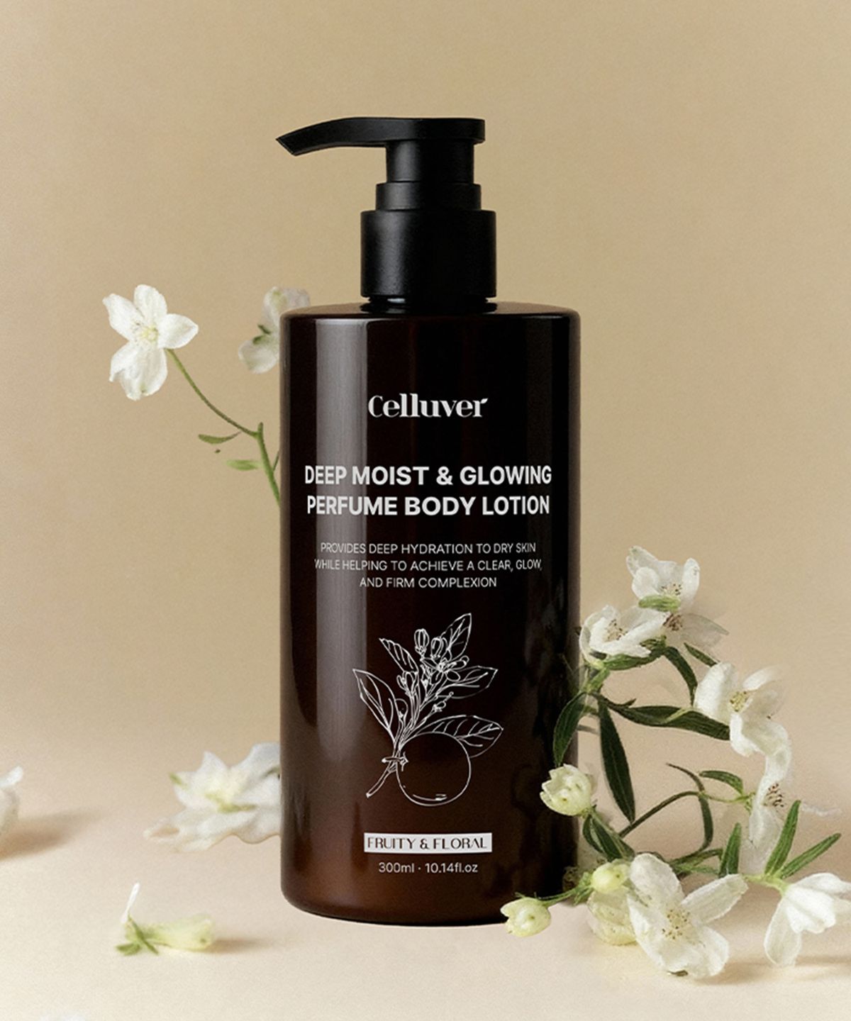 Deep Moist Glowing Perfume Body Lotion 300ml