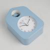 1pc simple metal cartoon quartz alarm clock, living room desktop/bedroom bedside silent night light clock