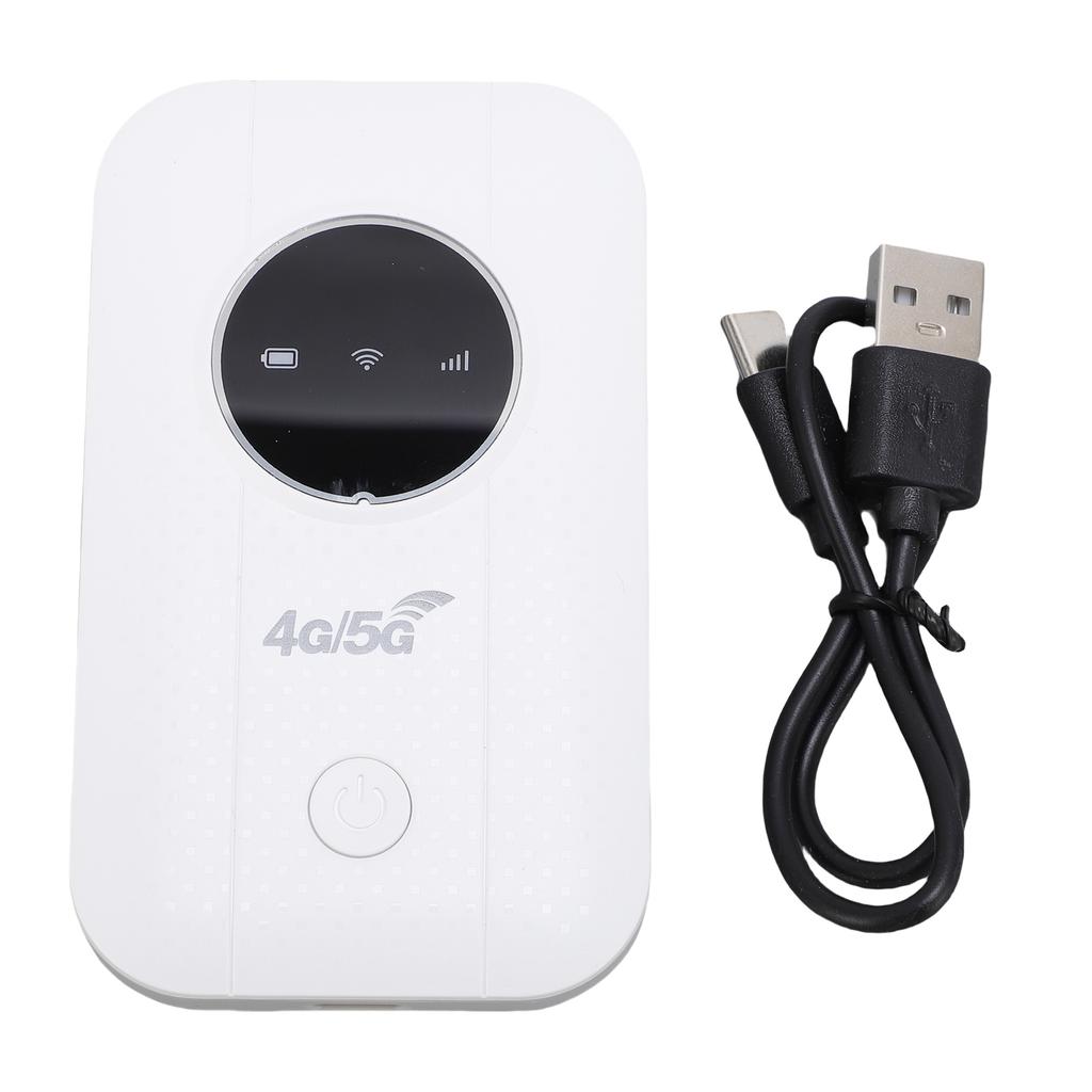 4G WiFi Mobile Hotspot 300Mbps Supports 10 Connected Devices Portable WiFi Router with SIM Card Slot for Travel