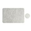 Faux Leather Placemat Coaster Dining Table Heat Insulation Pad Dual Side Waterproof Placemat for Kitchen Countertops Dining Tables