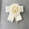 1Pc Pearl Women Rose Flower Casual Party Accessories Mother's Day Gift Botanical Pins Brooches Fabric