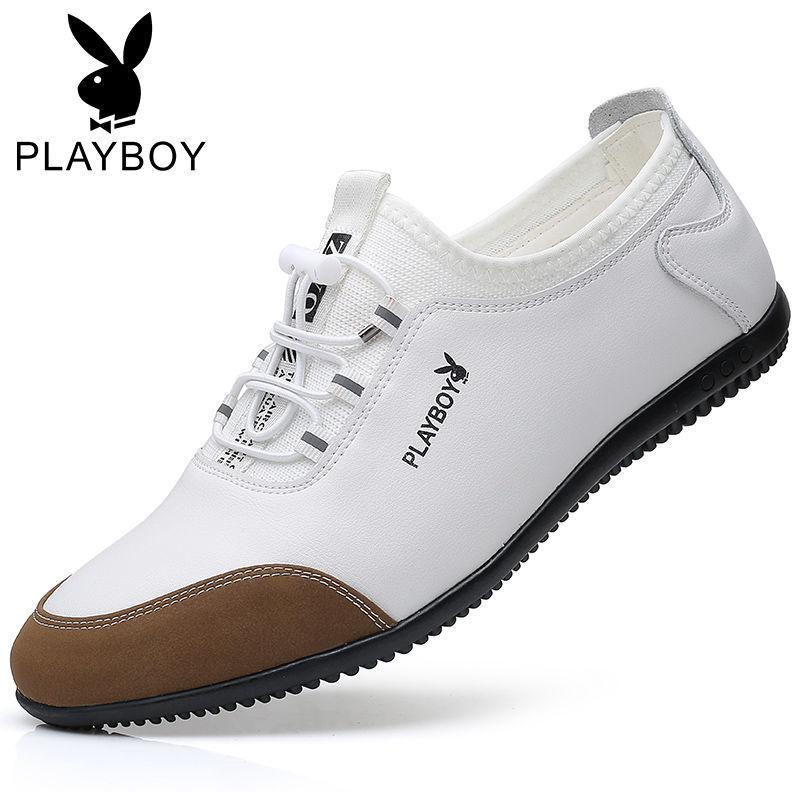 Genuine men's shoes genuine leather casual breathable leather shoes men's summer versatile Doudou shoes
