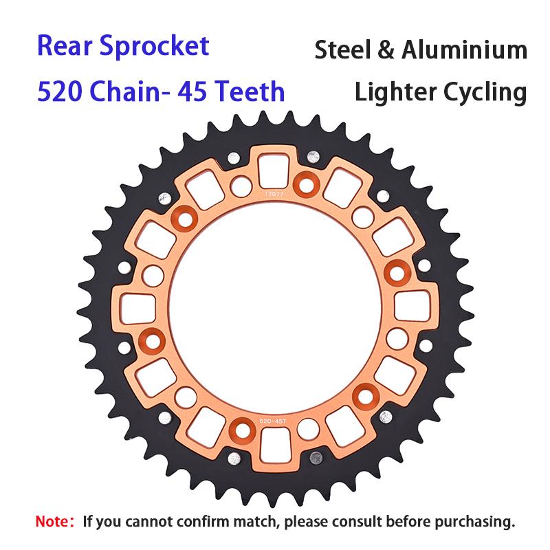 520 14T/15T/16T/17T Front 40T/42T/45T/48T/50T/52T Rear Sprocket For KT/M 620 640 690 790 890 990 DU/KE LC4 R SM SMC Adventure L