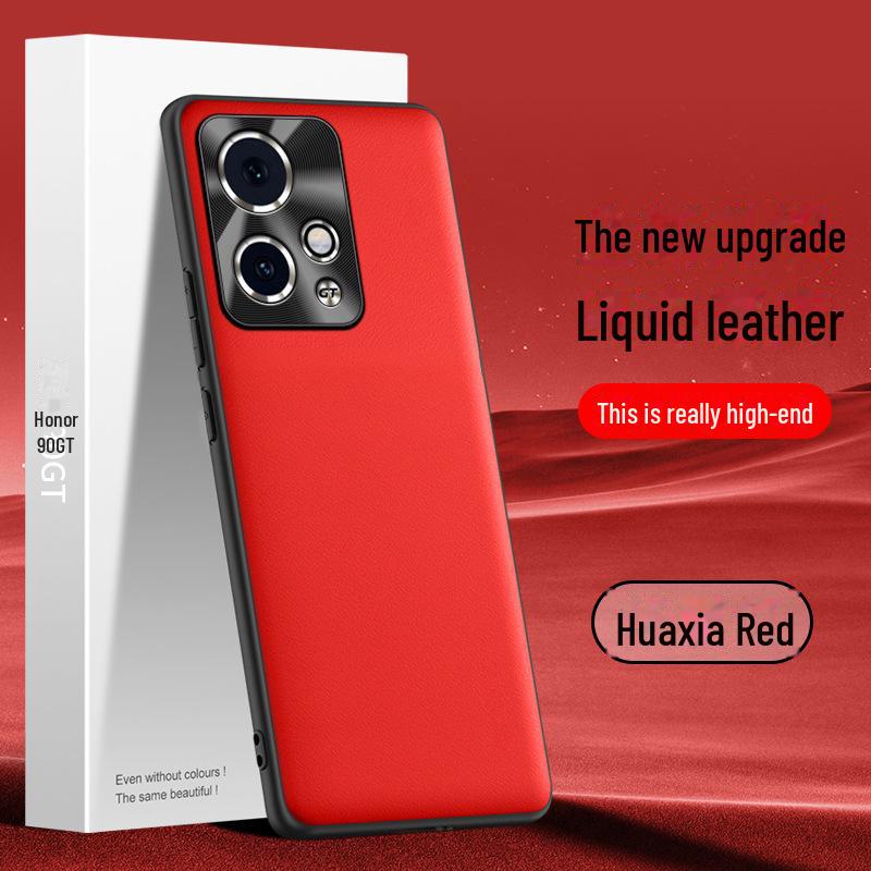 Honor 90GT Liquid Leather Phone Case: Anti-Fall, Anti-Fouling Protective Cover