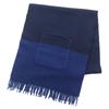 Great Scarf Allumet Pocket Leather Tag  Large Shawl Cashmere H259096S Used