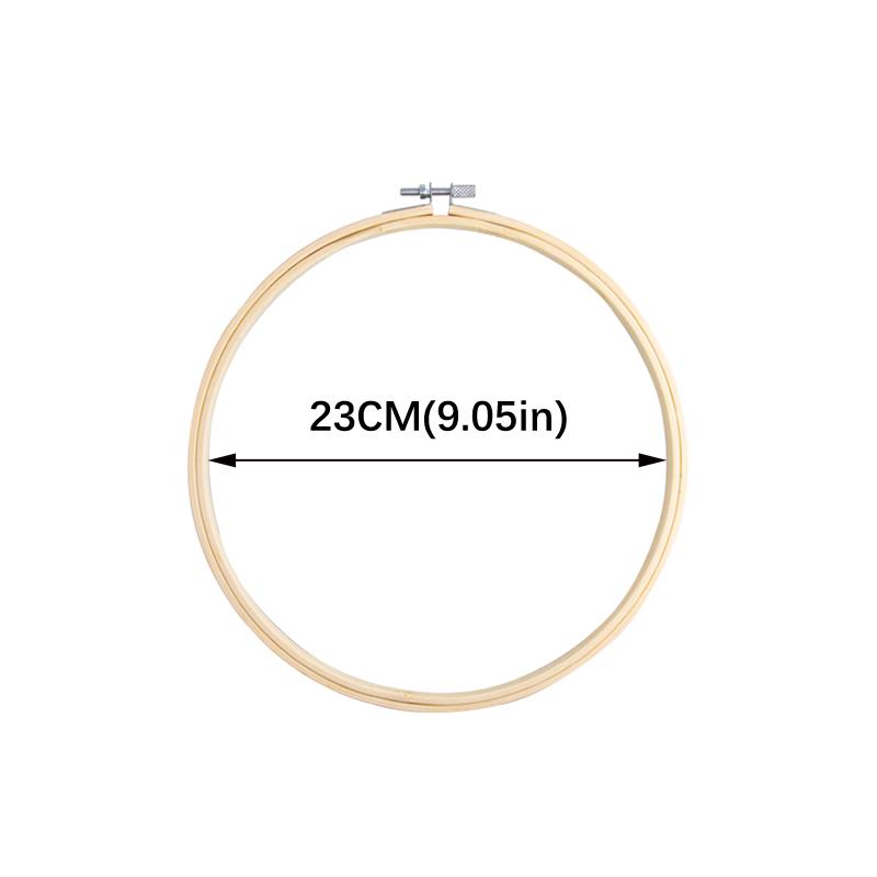 Dia 8-40cm Embroidery Hoops Frame Kit Bamboo Embroidery Hoop Rings For DIY Sewing Cross Stitch Needle Craft Tool Festival Decor
