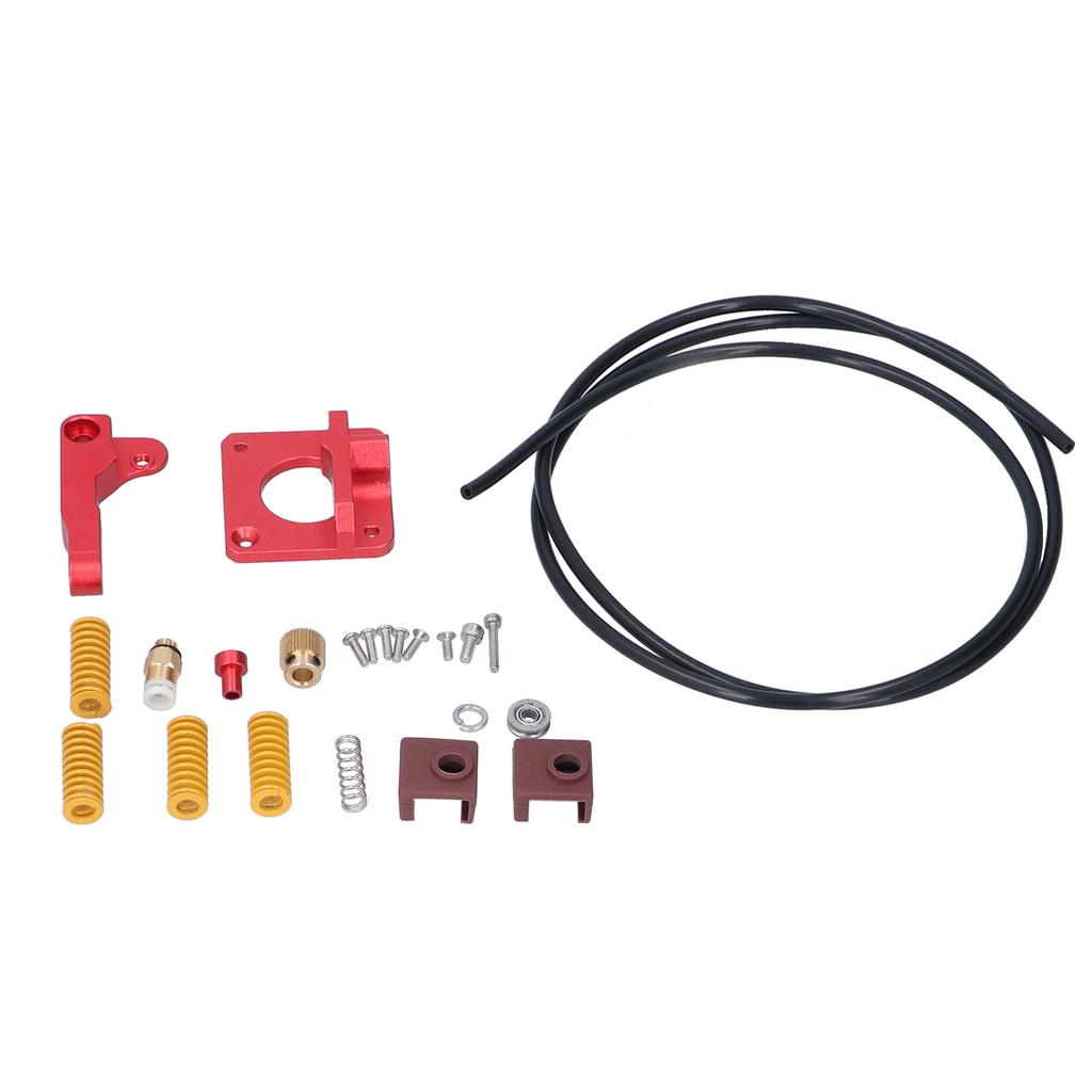 Upgrade 3D Printer Kit with Extruder Bed Level Springs PETG Pipe MK8 Silicone Case Convenient Easy 3D Printer Extruder