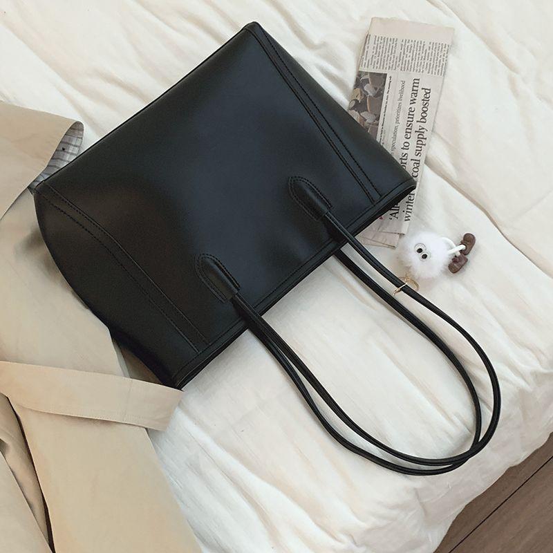 Retro Large-capacity Bag Women's Bag 2025 New Trendy Korean Versatile Tote Bag Large-capacity Shoulder Commuter Bag