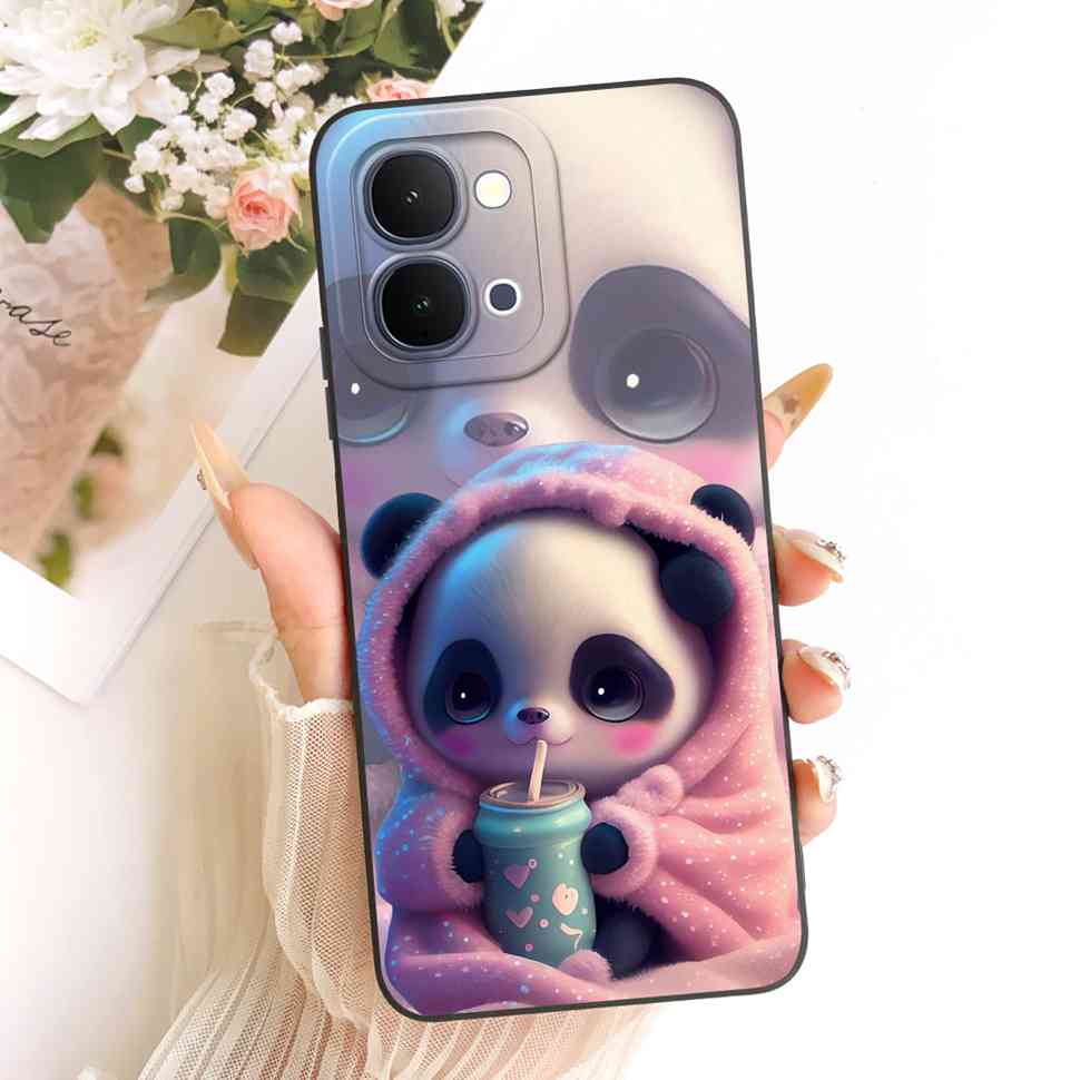 For Vivo Y31d 4G V2543 Case Fashion Cartoon Painting Silicone Full Protcetion Back Cover For Vivo Y 31d Y31D 4G Bumper Shell