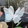 Duży motyl 3D symulacja 50 cm, dekoracja festiwalowa ślubna, duży wiszący pusty tiulowy sztuczny motyl