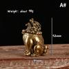 Antique Mythical Beast Figurines Small Incense Burner Retro Brass Hollow Incense Holder with Cover Home Decors Sandalwood Censer