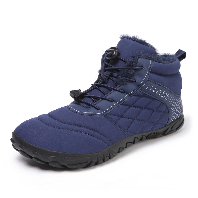 Warm Snow Boots Women Winter Hiking Boots High-top Outdoor Sports Shoes Men Non-slip Plush Sneakers