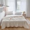 Golden Shell Flannel Plush Blanket: Elegant, Thick, and Warm Rabbit Fur Throw for Sofa or Gift.