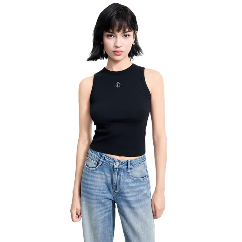 

Jinyujie Slim Fit Embroidered Camisole Vest M