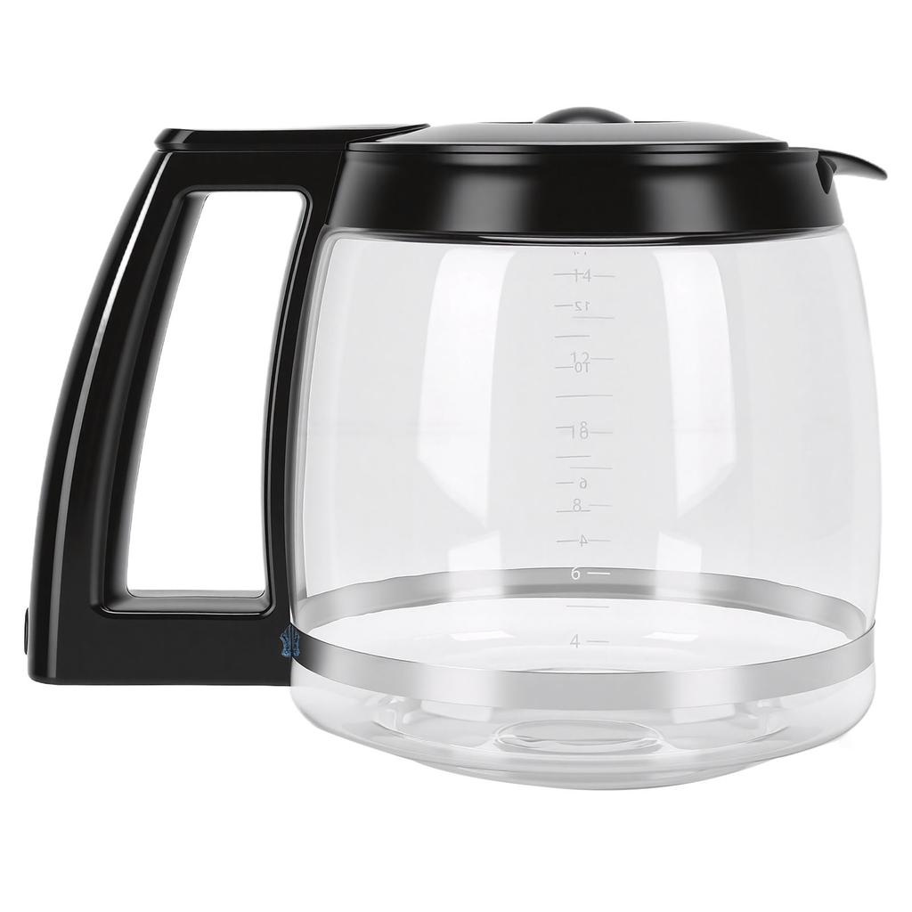 Glass Coffee Pot Easy to Clean Heat Cold Proof Coffee Maker Replacement   with Handle