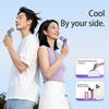 Xiaomi Portable Mini Handheld Fan USB Rechargeable 199 Speeds Foldable Neck Hanging Pocket Fan 3000mAh Power Bank Cooling Fan Travel