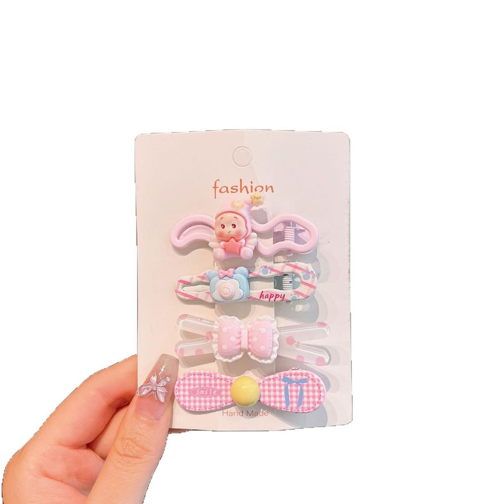 Children'S Hairpin Cute Cartoon Hair Accessories Little Girl Hairpin Headgear Baby Side Bangs Clip Love Clip Duck Bill Clip