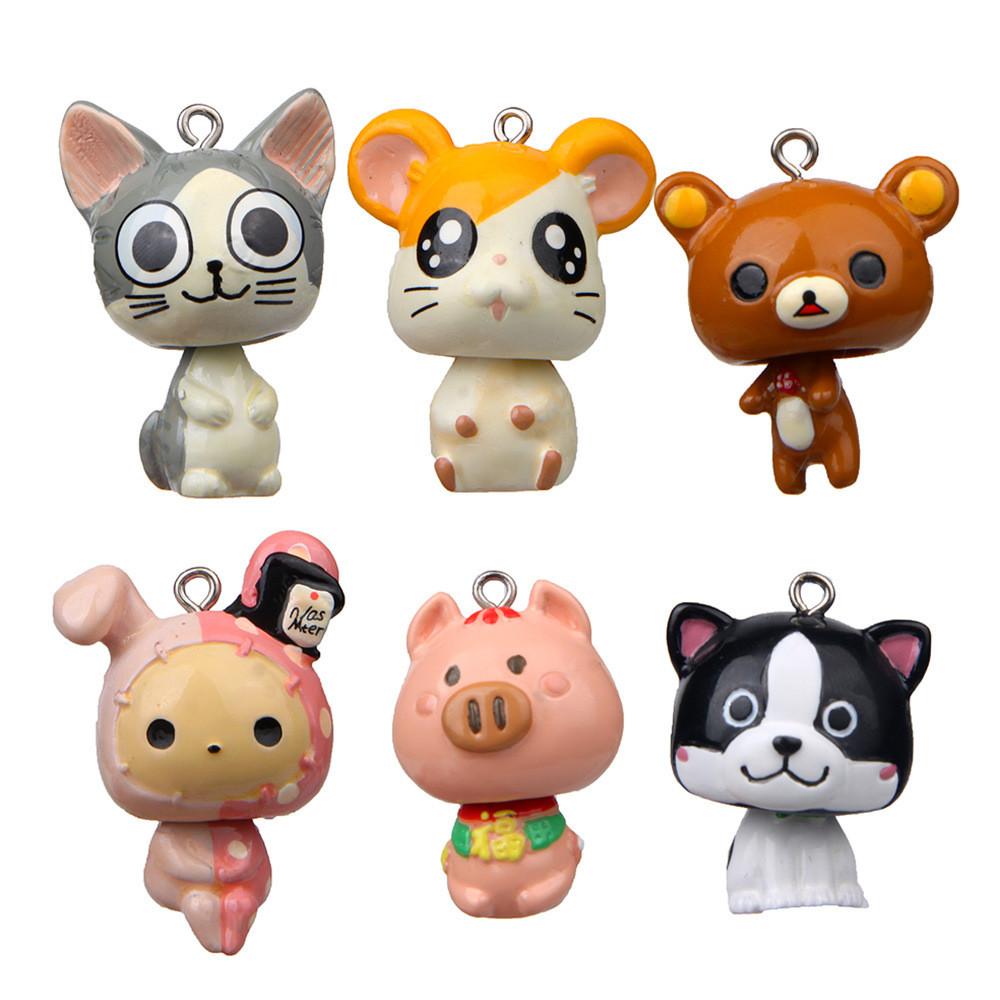 Sweet Chis Home Animal Figures Resin Toy For Keychain Making And Projects Craft