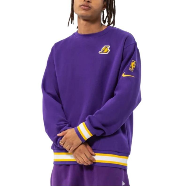 Nike Nba Los Angeles Lakers Courtside Fleece Loose Fit Sweatshirt DN4707-504