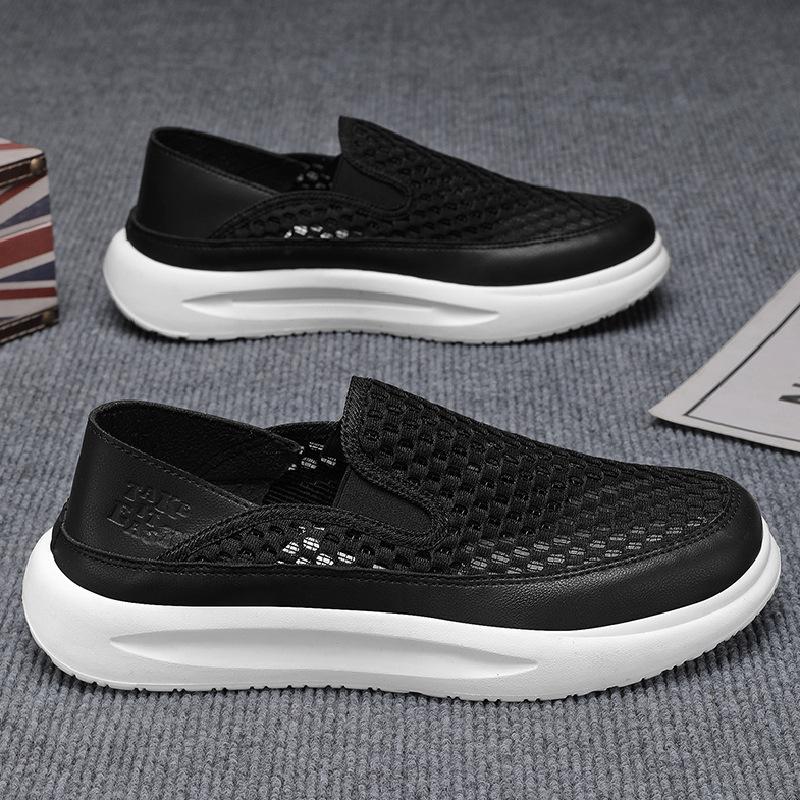 Old Cloth Shoes Men's Breathable Mesh Perforated Lazy Lightweight Soft Soled Sports Leisure