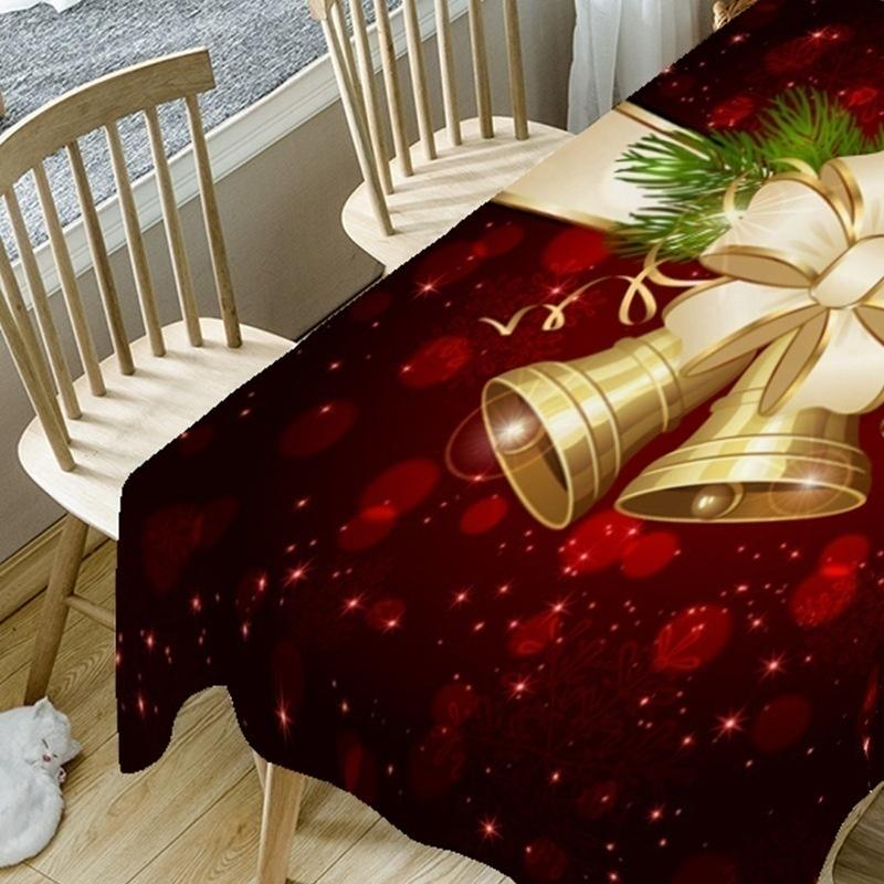 3D Printed Christmas Tablecloth Rectangular for Party Home Picnic Table Cloth